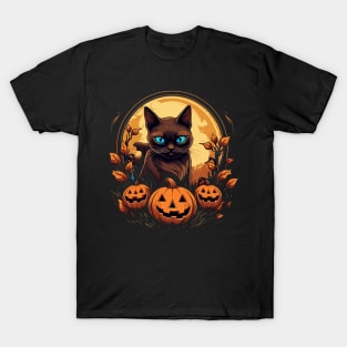 Siamese Cat Halloween T-Shirt